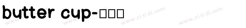 butter cup字体转换